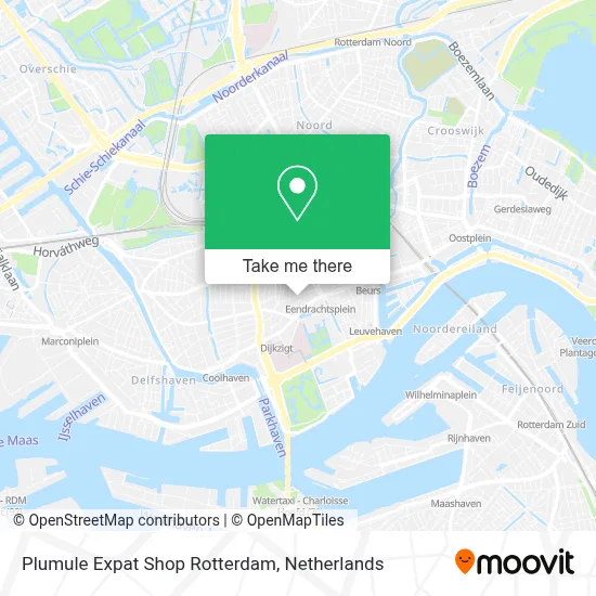 Plumule Expat Shop Rotterdam map