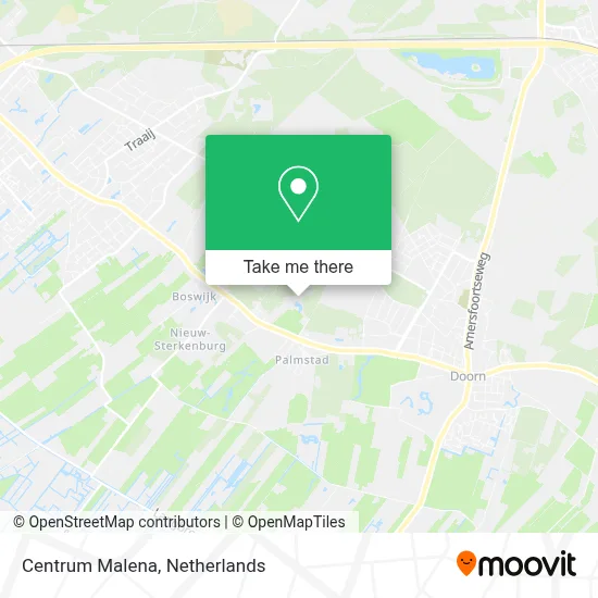 Centrum Malena map