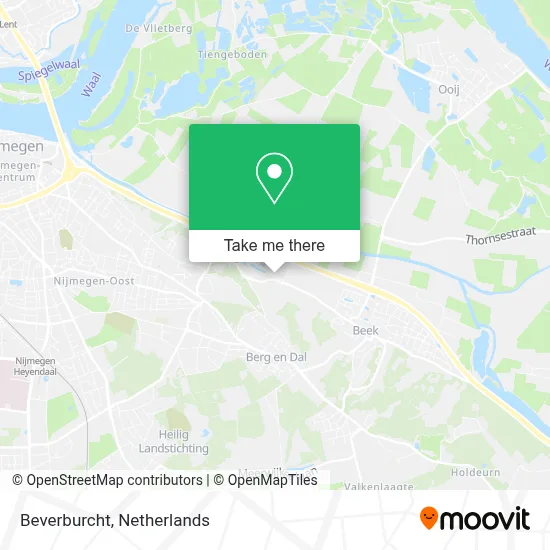 De Beverburcht map