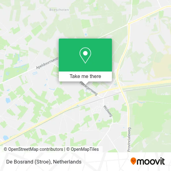 De Bosrand (Stroe) map