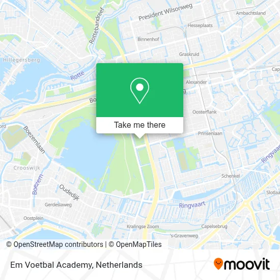 Em Voetbal Academy map