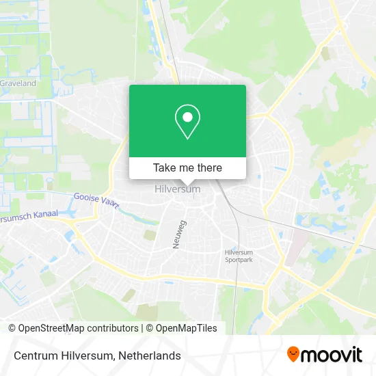Centrum Hilversum map