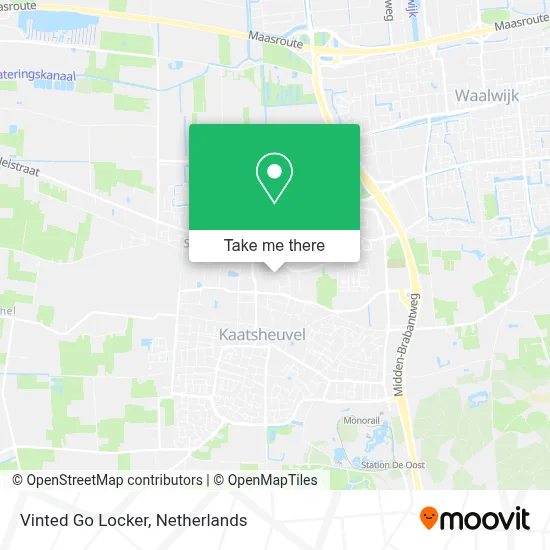 Vinted Go Locker map