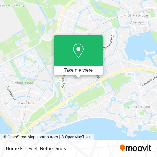 Home For Feet map