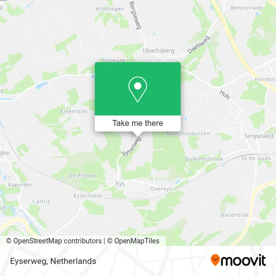 Eyserweg map