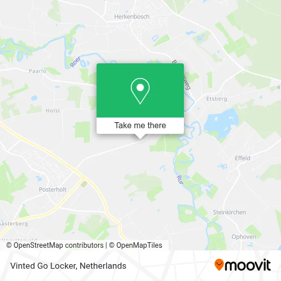 Vinted Go Locker map