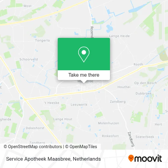 Service Apotheek Maasbree map