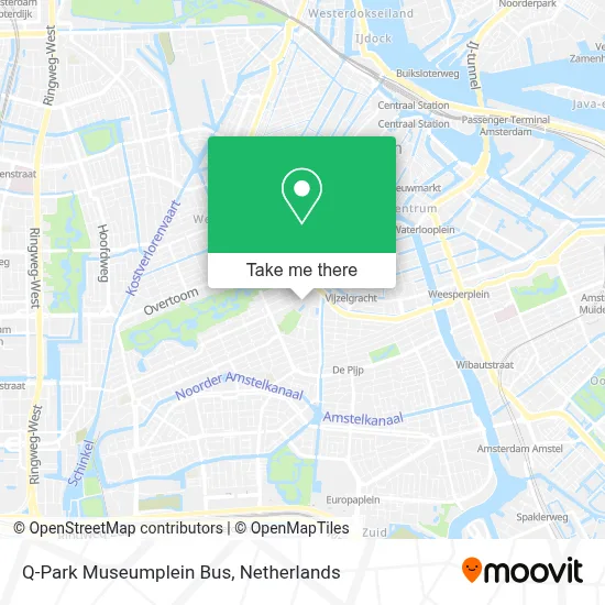 Q-Park Museumplein Bus map
