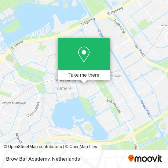 Brow Bar Academy map