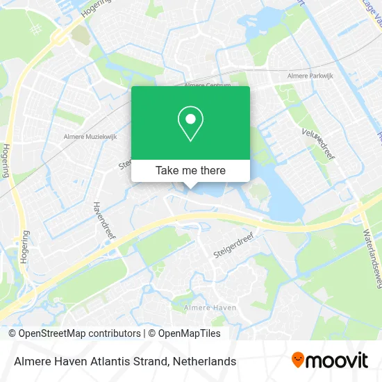 Almere Haven Atlantis Strand map
