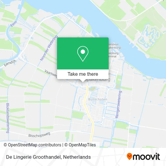 De Lingerie Groothandel map