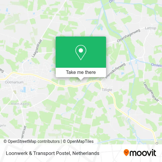Loonwerk & Transport Postel map