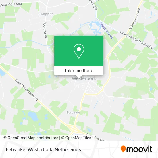 Eetwinkel Westerbork map