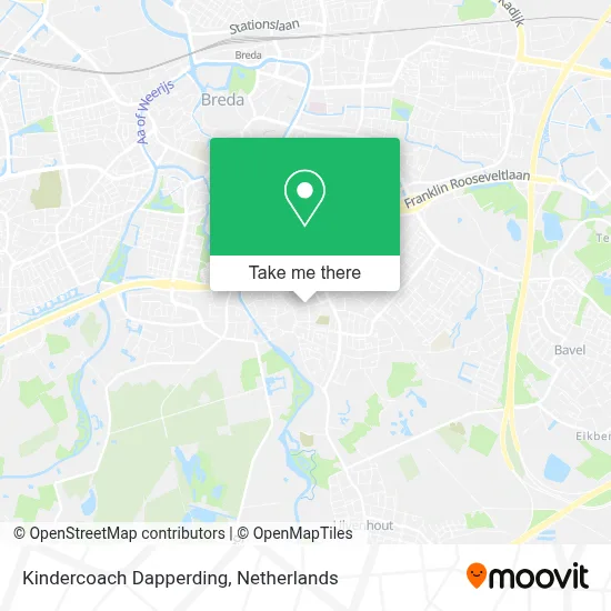 Kindercoach Dapperding map