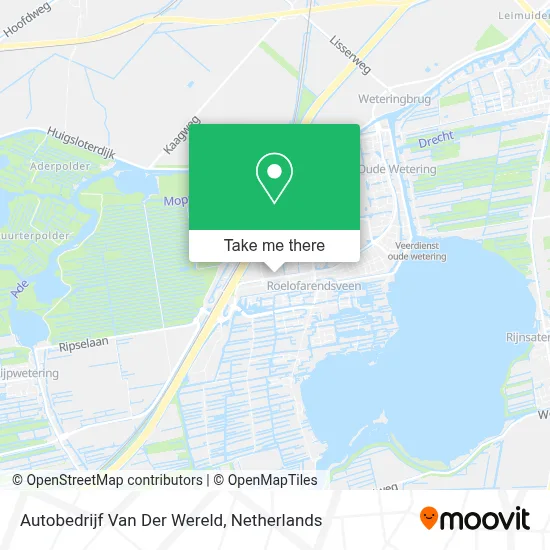 Autobedrijf Van Der Wereld map