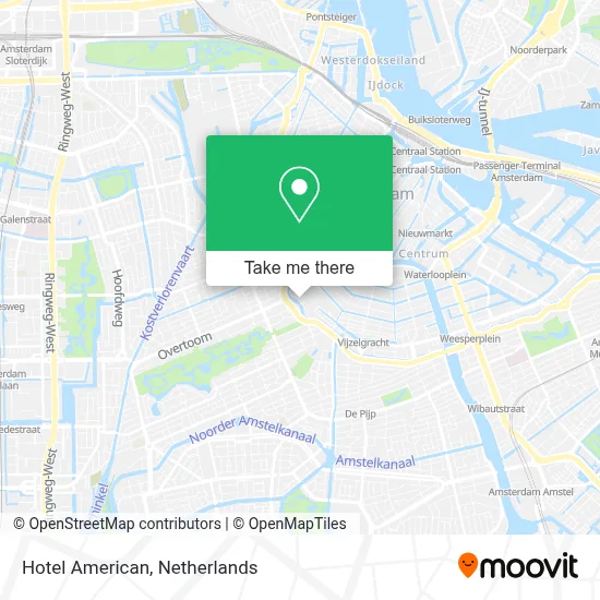 Hotel American map