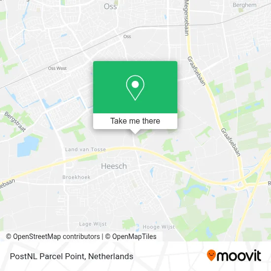 Postnl Pakketpunt map