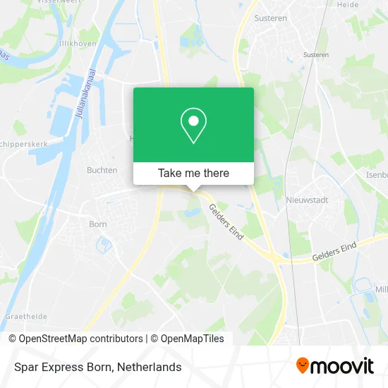 Spar Express Born map