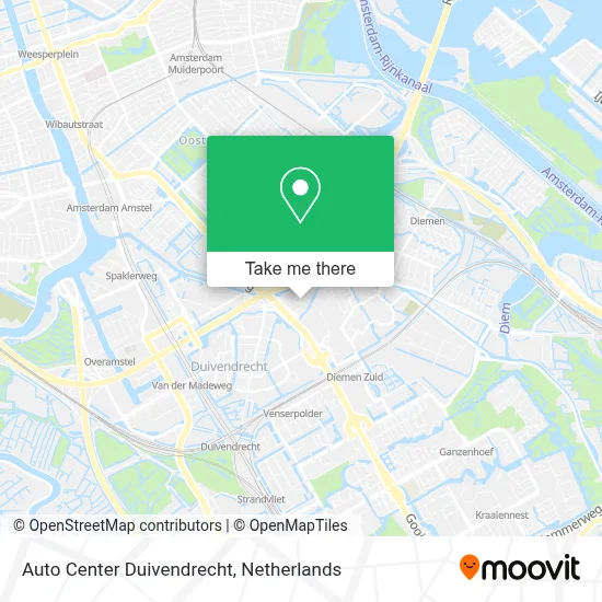 Auto Center Duivendrecht map