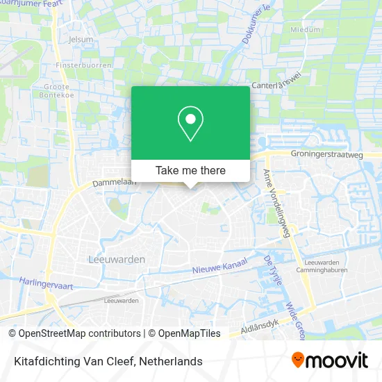 Kitafdichting Van Cleef map