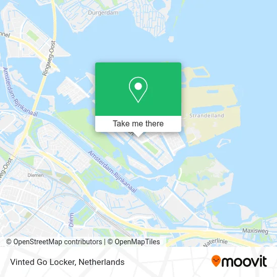 Vinted Go Locker map