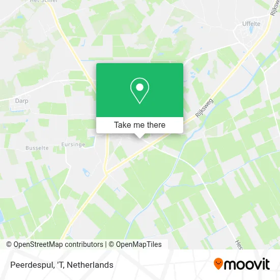Peerdespul, 'T map