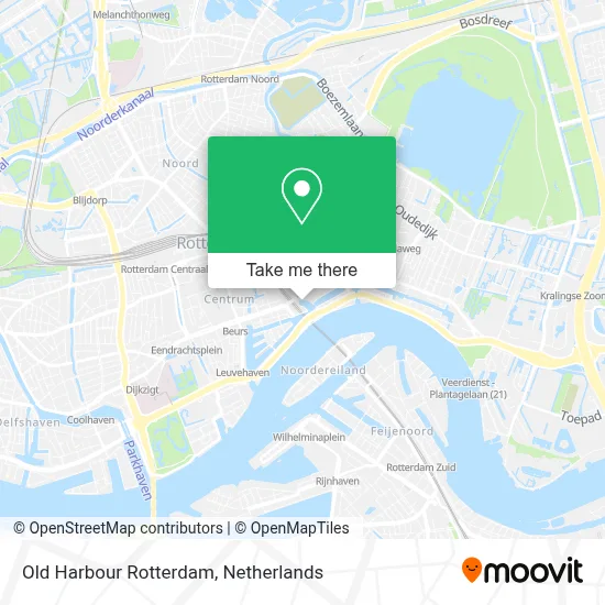 Old Harbour Rotterdam map