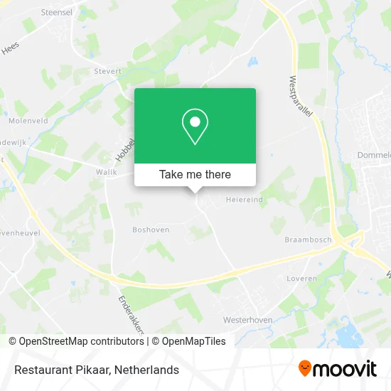 Restaurant Pikaar map