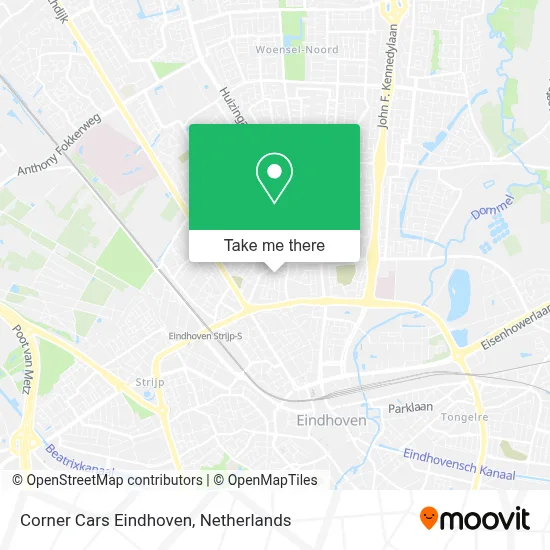 Corner Cars Eindhoven map