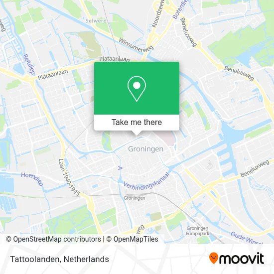 Tattoolanden map