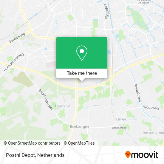 Postnl Depot map