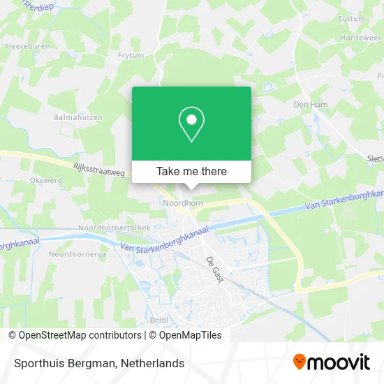 Sporthuis Bergman map