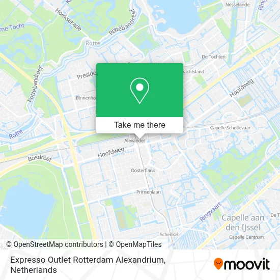 Expresso Outlet Rotterdam Alexandrium map