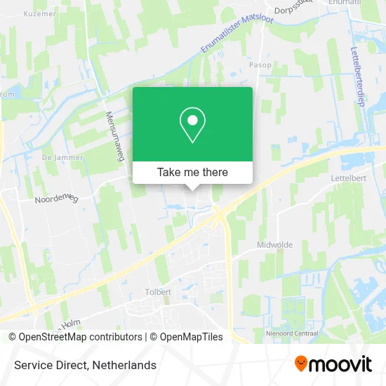 Service Direct map