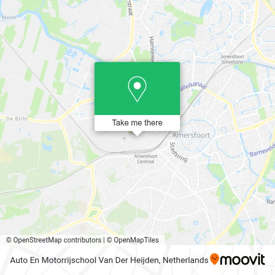 Auto En Motorrijschool Van Der Heijden map