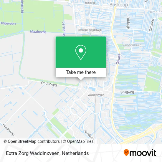 Extra Zorg Waddinxveen map