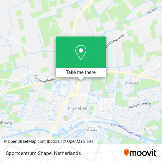 Sportcentrum Shape map
