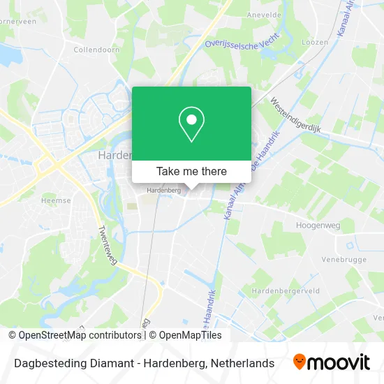 Dagbesteding Diamant - Hardenberg map