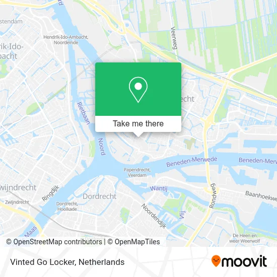 Vinted Go Locker map