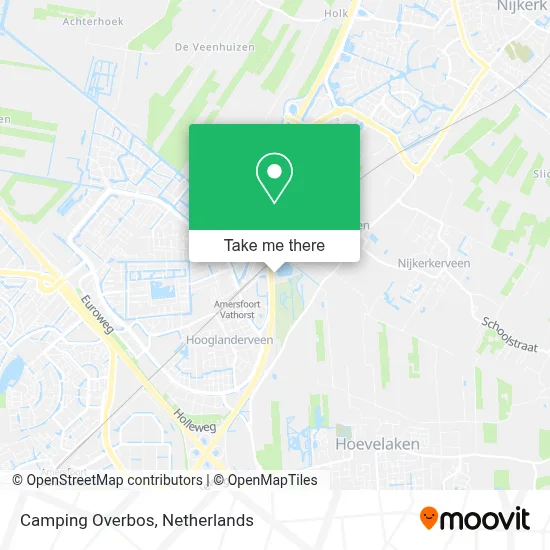 Camping Overbos map
