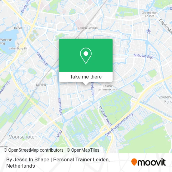 By Jesse In Shape | Personal Trainer Leiden map