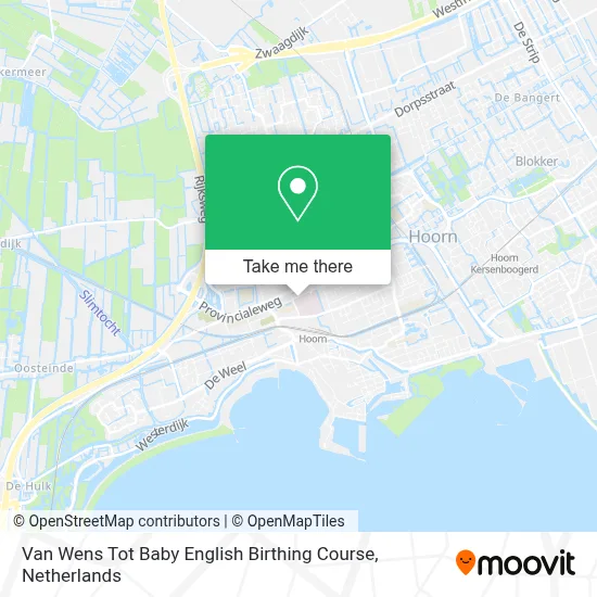 Van Wens Tot Baby English Birthing Course map