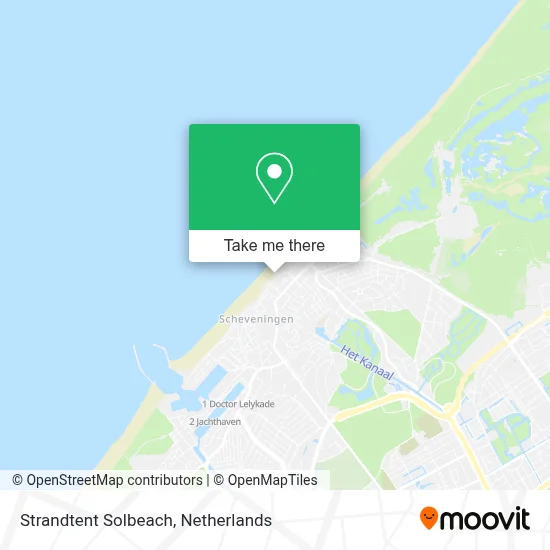 Strandtent Solbeach Karte