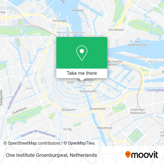 One Institute Groenburgwal map