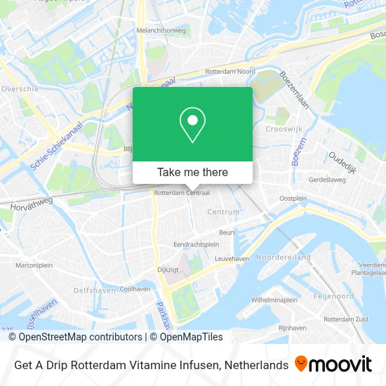 Get A Drip Rotterdam Vitamine Infusen map