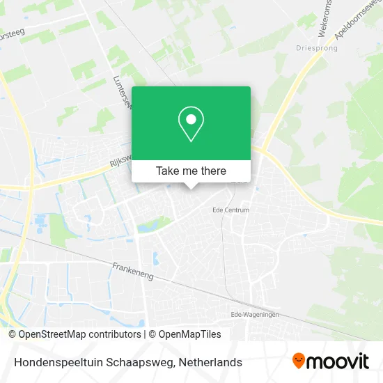 Hondenspeeltuin Schaapsweg map