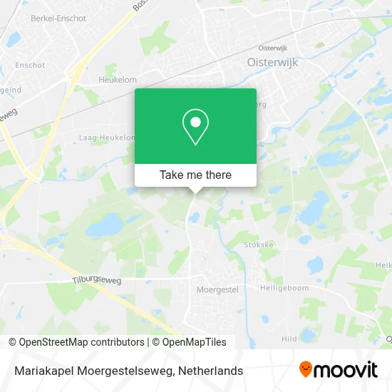 Mariakapel Moergestelseweg map