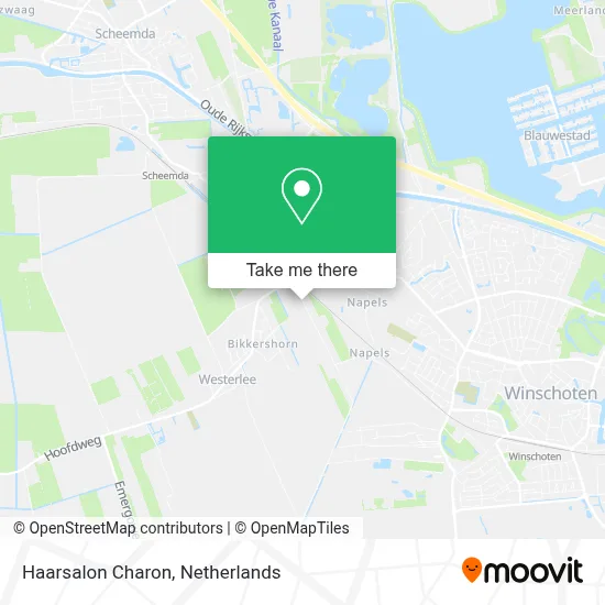 Haarsalon Charon map