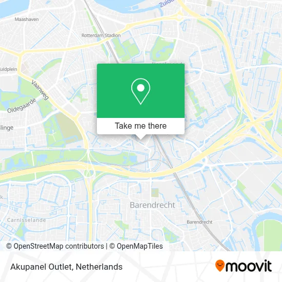 Akupanel Outlet map