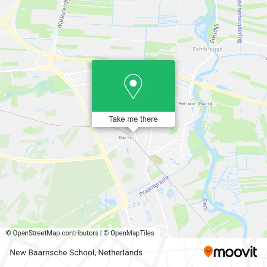 New Baarnsche School map